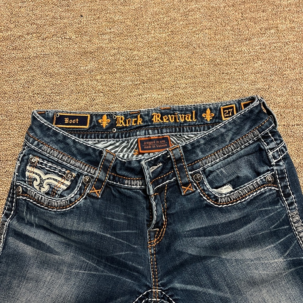 Rock Revival Women’s Dark Blue Bootcut Jeans